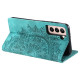 For Samsung Galaxy S23+ 5G Totem Embossed Magnetic Leather Phone Case(Green)