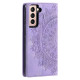 For Samsung Galaxy S23+ 5G Totem Embossed Magnetic Leather Phone Case(Purple)
