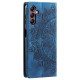 For Samsung Galaxy S24+ 5G Totem Embossed Magnetic Leather Phone Case(Blue)
