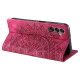 For Samsung Galaxy S24+ 5G Totem Embossed Magnetic Leather Phone Case(Red)