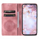 For Samsung Galaxy S24+ 5G Totem Embossed Magnetic Leather Phone Case(Rose Gold)