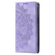 For Samsung Galaxy S24+ 5G Totem Embossed Magnetic Leather Phone Case(Purple)