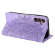 For Samsung Galaxy S24+ 5G Totem Embossed Magnetic Leather Phone Case(Purple)