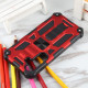 For Samsung Galaxy S24+ 5G Armor Shockproof TPU + PC Magnetic Phone Case with Holder(Red)