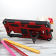 For Samsung Galaxy S24+ 5G Armor Shockproof TPU + PC Magnetic Phone Case with Holder(Red)