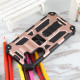 For Samsung Galaxy S24+ 5G Armor Shockproof TPU + PC Magnetic Phone Case with Holder(Rose Gold)