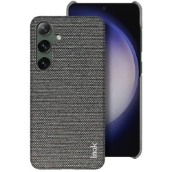 For Samsung Galaxy S24+ 5G imak Ruiyi Series Cloth Texture PU + PC Phone Case(Dark Grey)