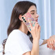 For Samsung Galaxy S24+ 5G Electroplating Pattern IMD TPU Shockproof Case with Rhinestone Ring Holder(Colorful Scales)