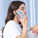 For Samsung Galaxy S24+ 5G Electroplating Pattern IMD TPU Shockproof Case with Rhinestone Ring Holder(Milky Way Blue Marble)