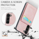 For Samsung Galaxy S24+ 5G Fierre Shann Crazy Horse Card Holder Back Cover PU Phone Case(Pink)