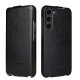 For Samsung Galaxy S24+ 5G Fierre Shann 64 Texture Vertical Flip PU Leather Phone Case(Black)