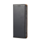 For Samsung Galaxy S24+ 5G Fierre Shann PU Genuine Leather Texture Phone Case(Black)