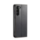 For Samsung Galaxy S24+ 5G Fierre Shann PU Genuine Leather Texture Phone Case(Black)
