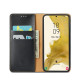For Samsung Galaxy S24+ 5G Fierre Shann PU Genuine Leather Texture Phone Case(Black)