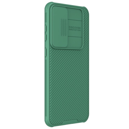 For Samsung Galaxy S24+ 5G NILLKIN Black Mirror Pro Series Camshield PC Phone Case(Green)