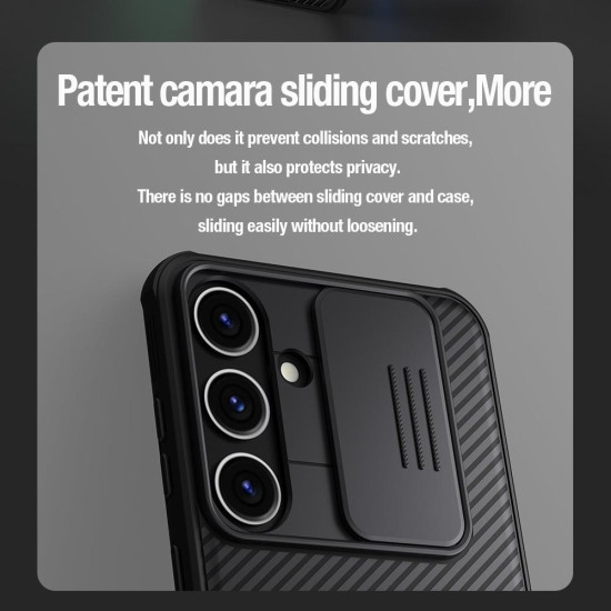 For Samsung Galaxy S24+ 5G NILLKIN Black Mirror Pro Series Camshield PC Phone Case(Green)