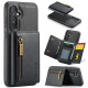 For Samsung Galaxy S24+ 5G DG.MING M5 Series Zip RFID Multi Card Detachable Leather Phone Case(Black)