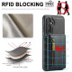 For Samsung Galaxy S24+ 5G DG.MING M5 Series Zip RFID Multi Card Detachable Leather Phone Case(Black)