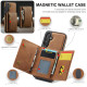 For Samsung Galaxy S24+ 5G DG.MING M5 Series Zip RFID Multi Card Detachable Leather Phone Case(Brown)