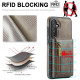 For Samsung Galaxy S24+ 5G DG.MING M5 Series Zip RFID Multi Card Detachable Leather Phone Case(Coffee)