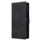 For Samsung Galaxy S24+ 5G Multifunctional Frosted Zipper Wallet Leather Phone Case(Black)