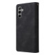 For Samsung Galaxy S24+ 5G Multifunctional Frosted Zipper Wallet Leather Phone Case(Black)