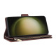 For Samsung Galaxy S24+ 5G Multifunctional Frosted Zipper Wallet Leather Phone Case(Coffee)