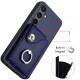 For Samsung Galaxy S24+ 5G Organ Card Bag Ring Holder PU Phone Case(Blue)