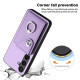 For Samsung Galaxy S24+ 5G Organ Card Bag Ring Holder PU Phone Case(Purple)