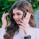 For Samsung Galaxy S24+ 5G Organ Card Bag Ring Holder PU Phone Case(Pink)