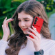 For Samsung Galaxy S24+ 5G Organ Card Bag Ring Holder PU Phone Case(Red)