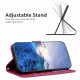 For Samsung Galaxy S24+ 5G Four-leaf Embossed Leather Phone Case(Rose Red)