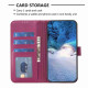 For Samsung Galaxy S24+ 5G Four-leaf Embossed Leather Phone Case(Rose Red)
