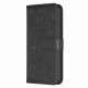 For Samsung Galaxy S24+ 5G Four-leaf Embossed Leather Phone Case(Black)