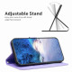 For Samsung Galaxy S24+ 5G Four-leaf Embossed Leather Phone Case(Purple)
