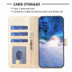For Samsung Galaxy S24+ 5G Four-leaf Embossed Leather Phone Case(Gold)