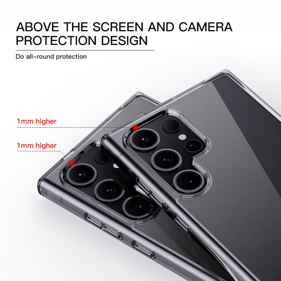 For Samsung Galaxy S24+ 5G Crystal Series PC + TPU Phone Case(Transparent)