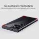 For Samsung Galaxy S24+ 5G Ming Shield Hybrid Frosted Transparent PC + TPU Scratchproof Phone Case(Black)
