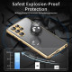 For Samsung Galaxy S24+ 5G Privacy Full Cover Magnetic Metal Tempered Glass Phone Case(Silver)
