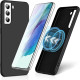 For Samsung Galaxy S24+ 5G MagSafe Magnetic Liquid Silicone Phone Case(Black)
