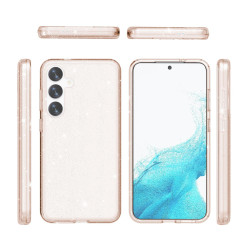 For Samsung Galaxy S24+ 5G Shockproof Terminator Glitter Powder Phone Case(Gold)