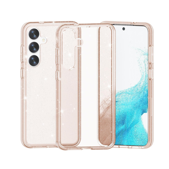 For Samsung Galaxy S24+ 5G Shockproof Terminator Glitter Powder Phone Case(Gold)