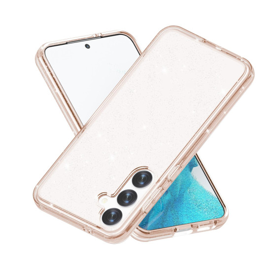 For Samsung Galaxy S24+ 5G Shockproof Terminator Glitter Powder Phone Case(Gold)
