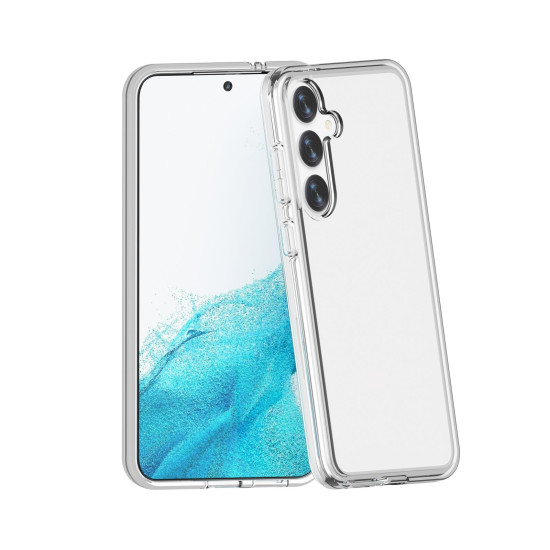 For Samsung Galaxy S24+ 5G Shockproof Terminator Glitter Powder Phone Case(Transparent)