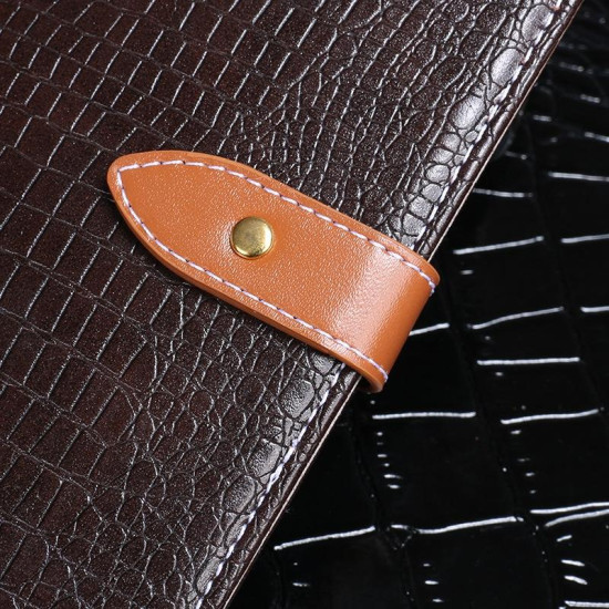 For Samsung Galaxy S24+ 5G idewei Crocodile Texture Leather Phone Case(Grey)