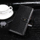 For Samsung Galaxy S24+ 5G idewei Crocodile Texture Leather Phone Case(Black)