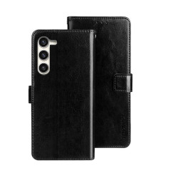 For Samsung Galaxy S24+ 5G idewei Crazy Horse Texture Leather Phone Case(Black)