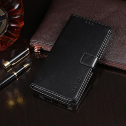 For Samsung Galaxy S24+ 5G idewei Crazy Horse Texture Leather Phone Case(Black)