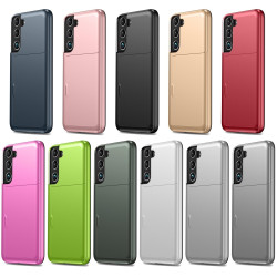 For Samsung Galaxy S24+ 5G Shockproof Armor Phone Case with Card Slot(White)