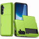 For Samsung Galaxy S24+ 5G Shockproof Armor Phone Case with Card Slot(Green)